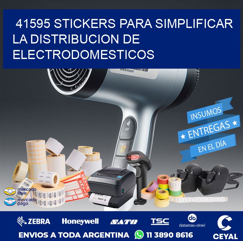 41595 STICKERS PARA SIMPLIFICAR LA DISTRIBUCION DE ELECTRODOMESTICOS