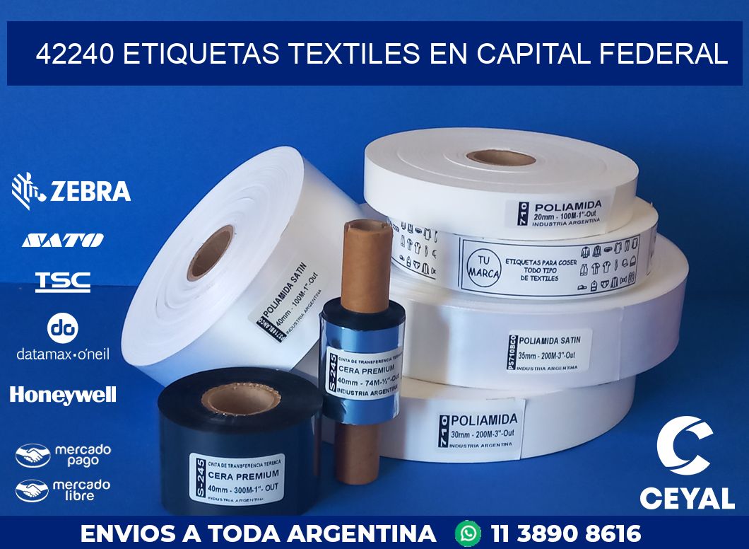 42240 ETIQUETAS TEXTILES EN CAPITAL FEDERAL