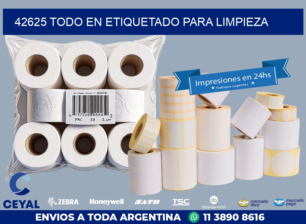 42625 TODO EN ETIQUETADO PARA LIMPIEZA