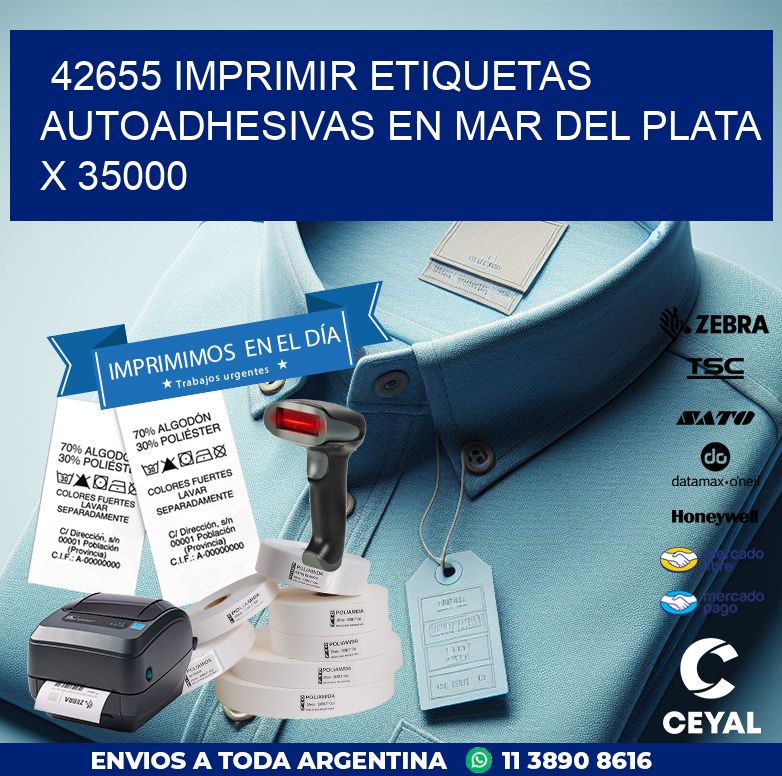 42655 IMPRIMIR ETIQUETAS AUTOADHESIVAS EN MAR DEL PLATA X 35000