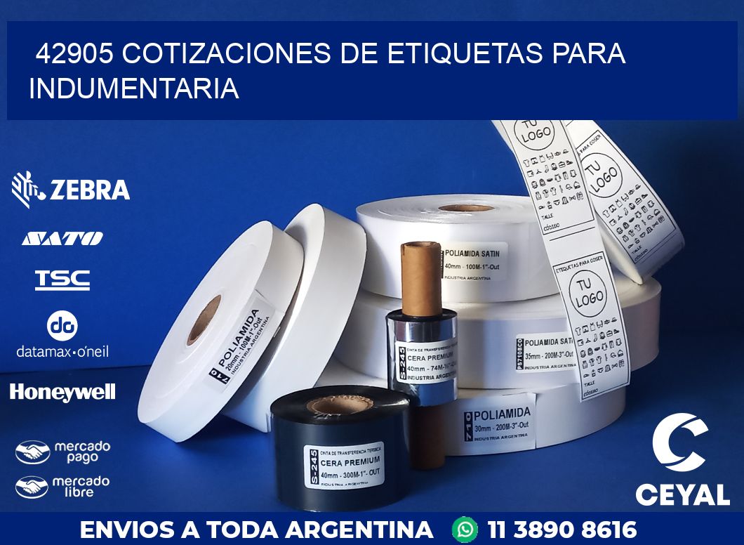 42905 COTIZACIONES DE ETIQUETAS PARA INDUMENTARIA