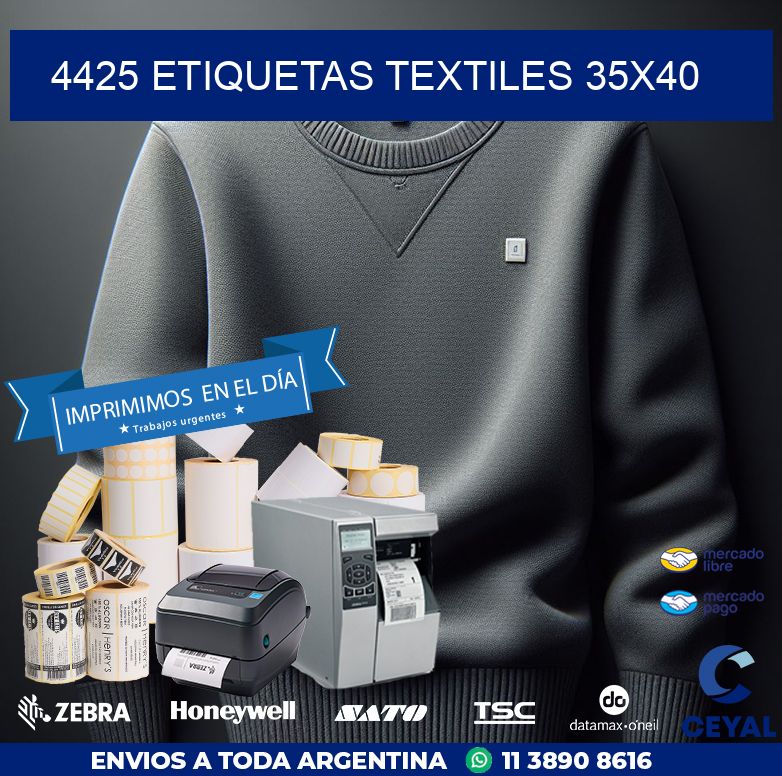 4425 ETIQUETAS TEXTILES 35X40