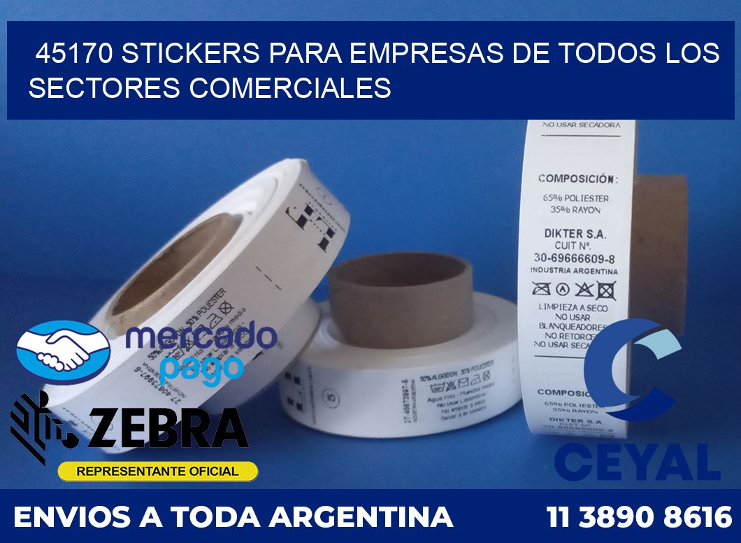 45170 STICKERS PARA EMPRESAS DE TODOS LOS SECTORES COMERCIALES
