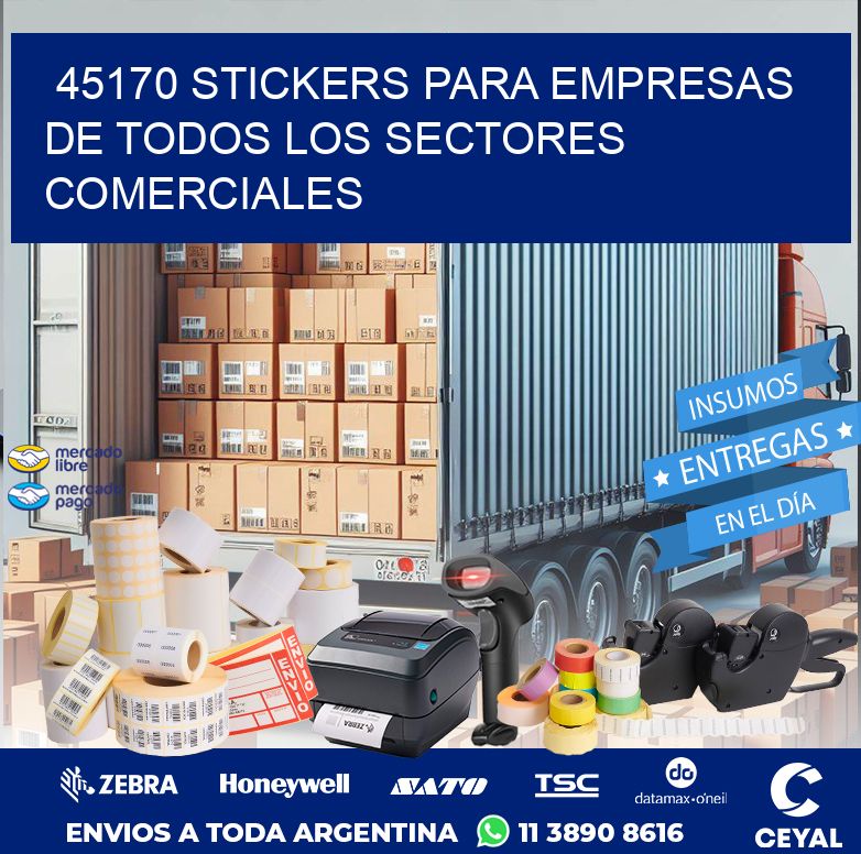 45170 STICKERS PARA EMPRESAS DE TODOS LOS SECTORES COMERCIALES