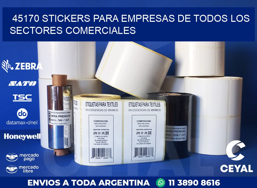 45170 STICKERS PARA EMPRESAS DE TODOS LOS SECTORES COMERCIALES