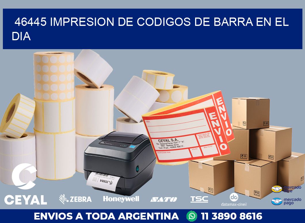 46445 IMPRESION DE CODIGOS DE BARRA EN EL DIA