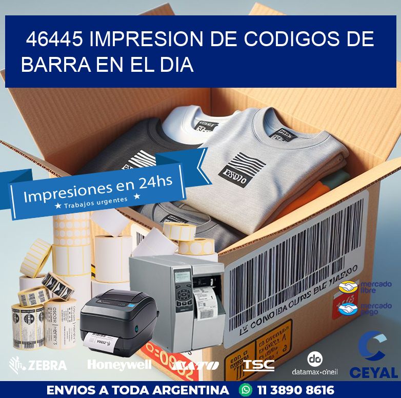 46445 IMPRESION DE CODIGOS DE BARRA EN EL DIA