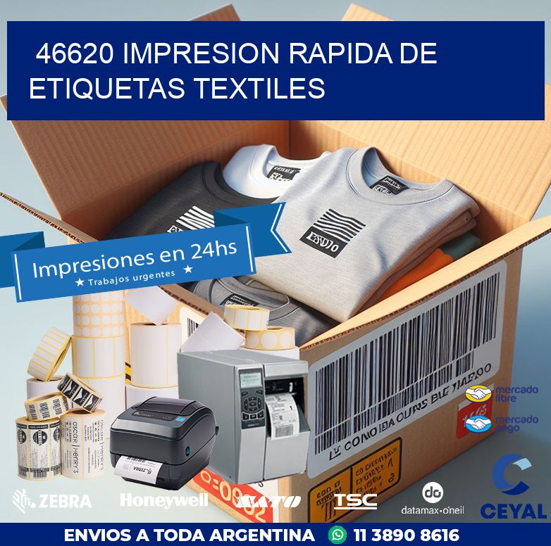 46620 IMPRESION RAPIDA DE ETIQUETAS TEXTILES