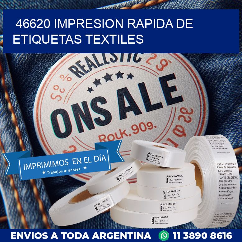 46620 IMPRESION RAPIDA DE ETIQUETAS TEXTILES