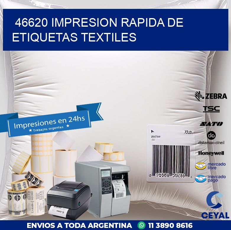 46620 IMPRESION RAPIDA DE ETIQUETAS TEXTILES