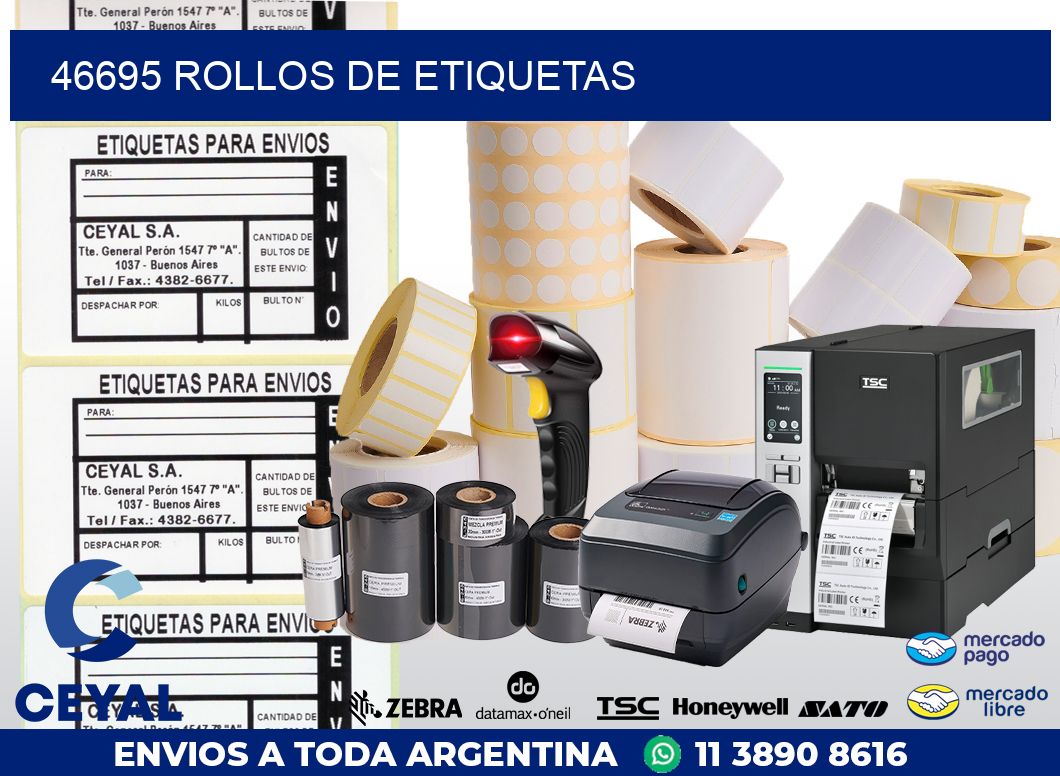 46695 ROLLOS DE ETIQUETAS