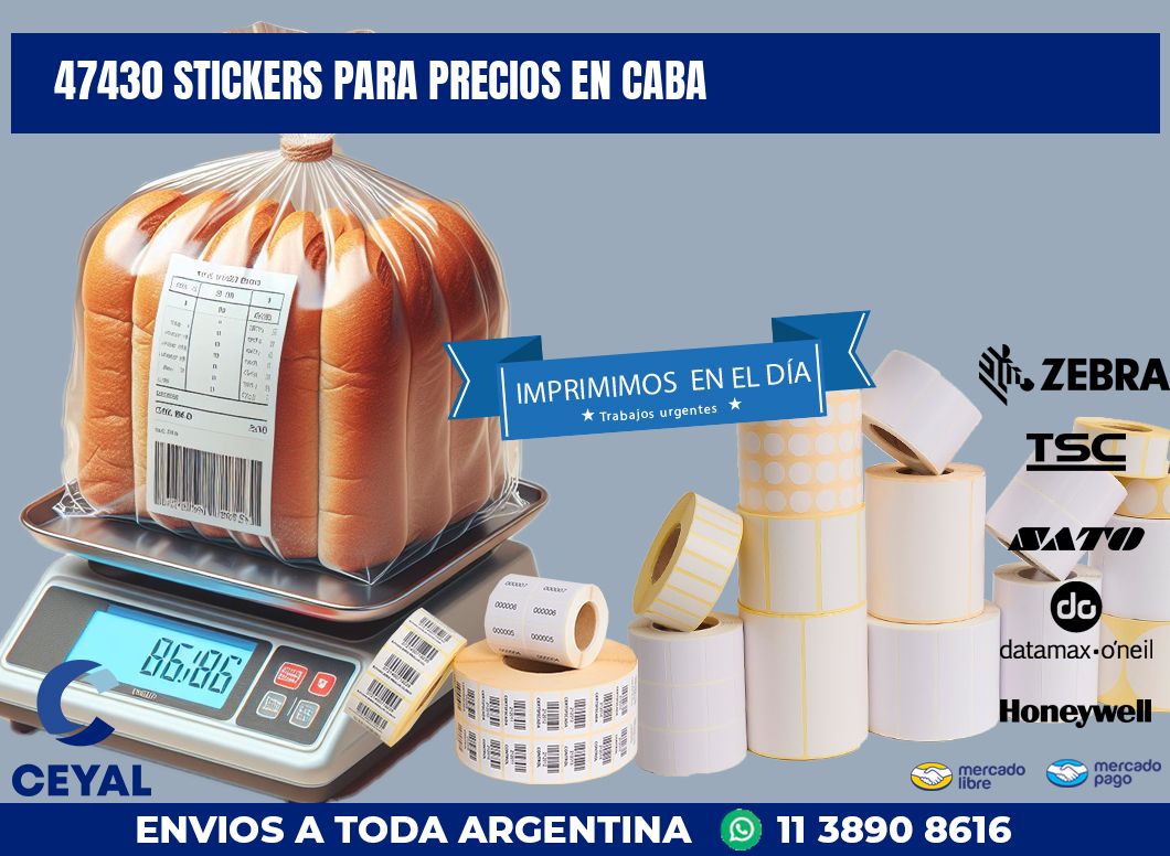 47430 STICKERS PARA PRECIOS EN CABA