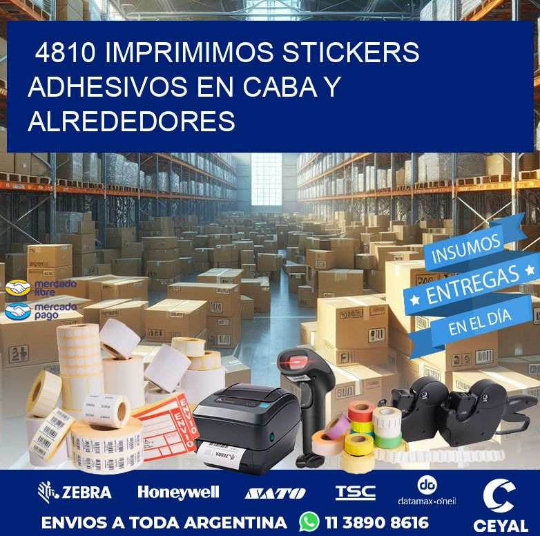 4810 IMPRIMIMOS STICKERS ADHESIVOS EN CABA Y ALREDEDORES