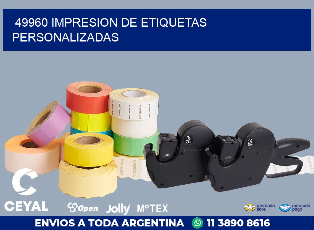 49960 IMPRESION DE ETIQUETAS PERSONALIZADAS