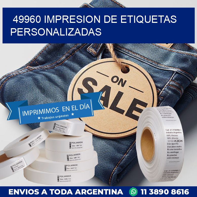 49960 IMPRESION DE ETIQUETAS PERSONALIZADAS