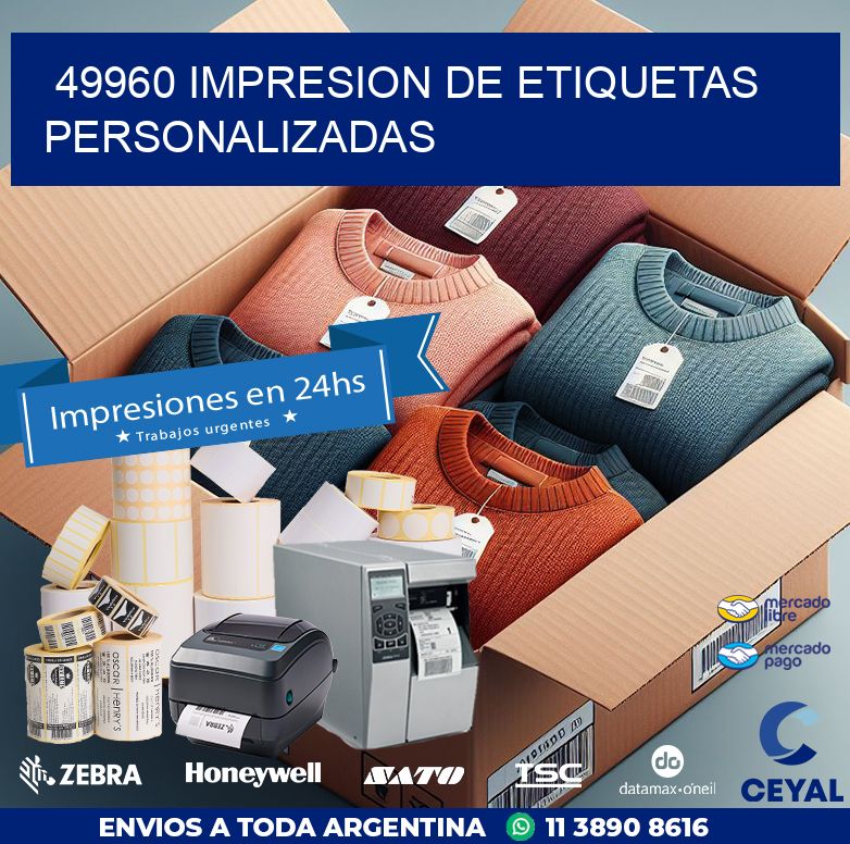 49960 IMPRESION DE ETIQUETAS PERSONALIZADAS