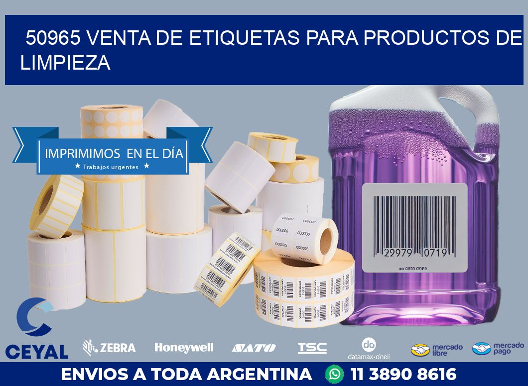 50965 VENTA DE ETIQUETAS PARA PRODUCTOS DE LIMPIEZA
