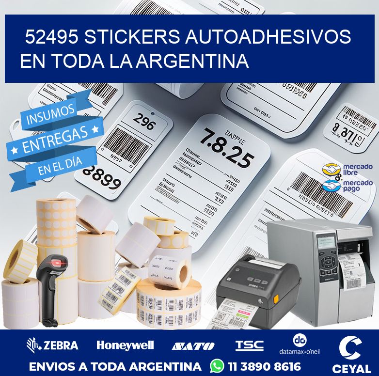 52495 STICKERS AUTOADHESIVOS EN TODA LA ARGENTINA