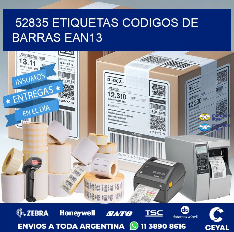 52835 ETIQUETAS CODIGOS DE BARRAS EAN13