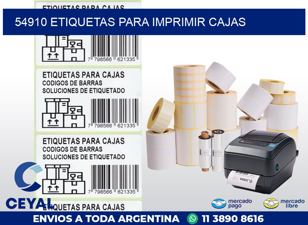 54910 ETIQUETAS PARA IMPRIMIR CAJAS