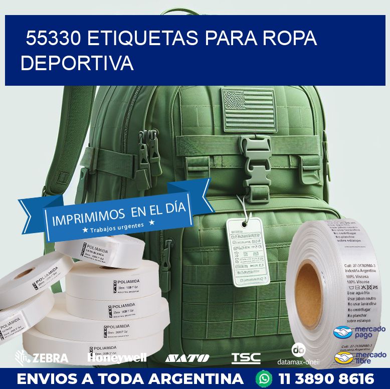 55330 ETIQUETAS PARA ROPA DEPORTIVA