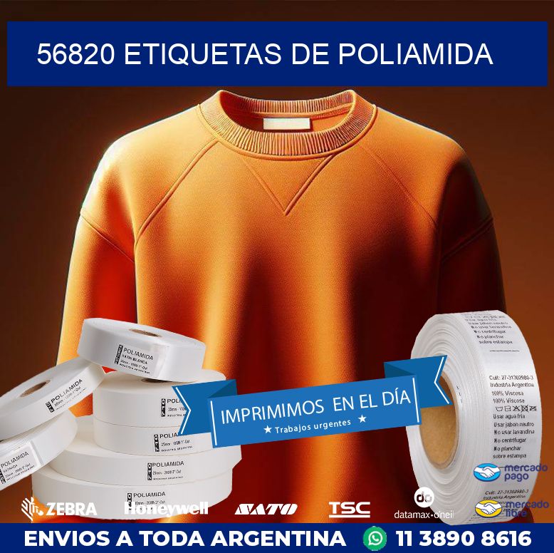 56820 ETIQUETAS DE POLIAMIDA