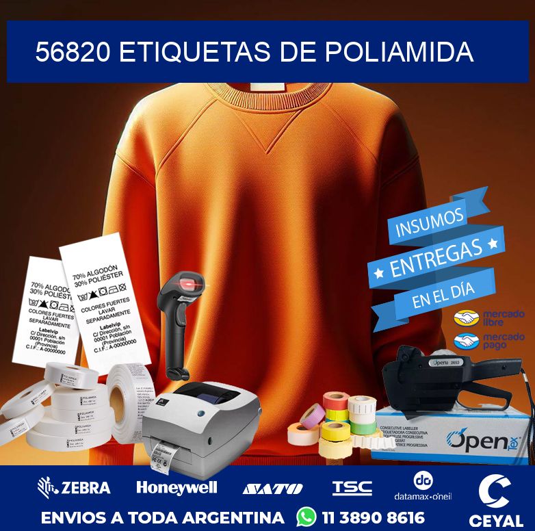 56820 ETIQUETAS DE POLIAMIDA