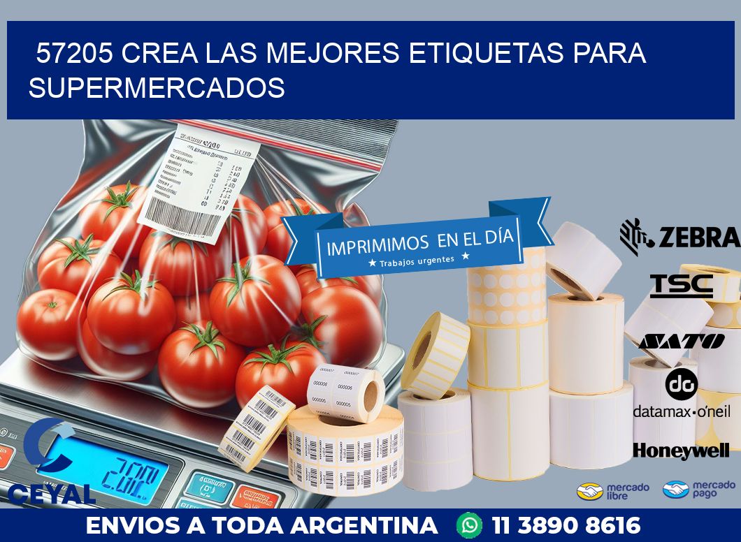 57205 CREA LAS MEJORES ETIQUETAS PARA SUPERMERCADOS