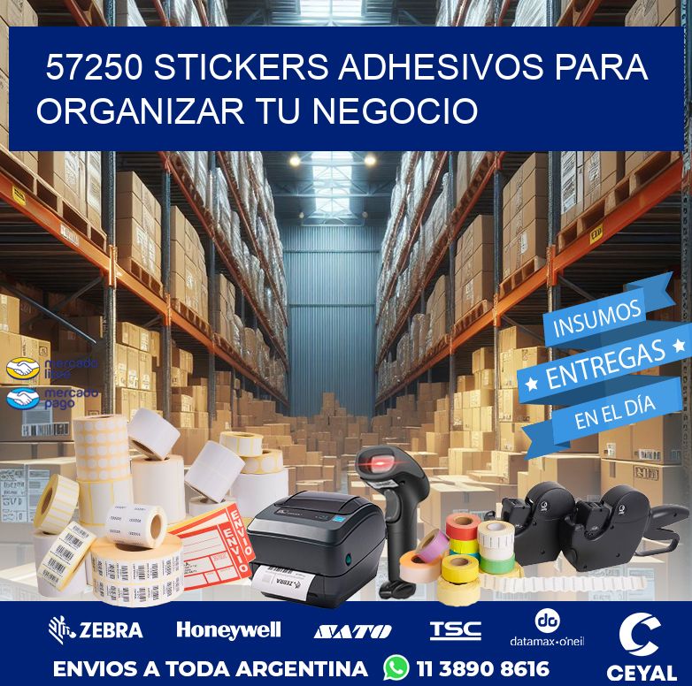 57250 STICKERS ADHESIVOS PARA ORGANIZAR TU NEGOCIO