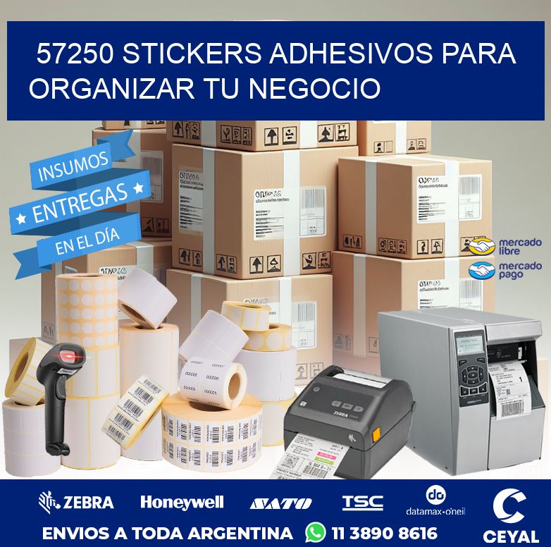57250 STICKERS ADHESIVOS PARA ORGANIZAR TU NEGOCIO