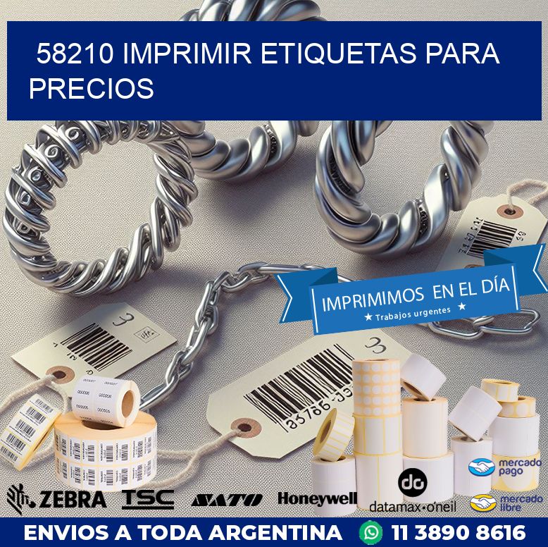 58210 IMPRIMIR ETIQUETAS PARA PRECIOS