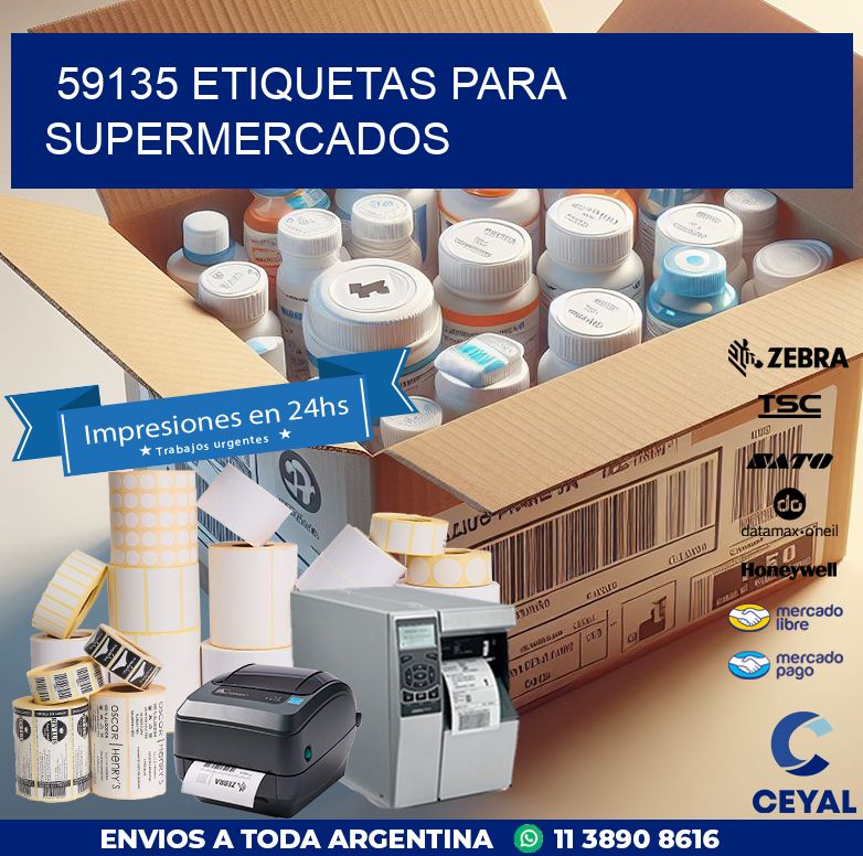 59135 ETIQUETAS PARA SUPERMERCADOS
