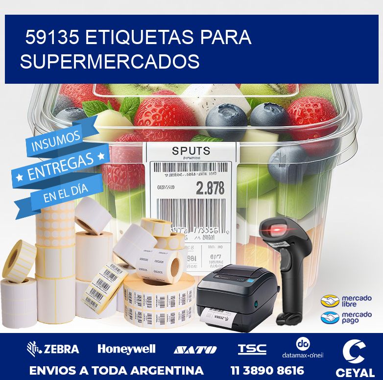 59135 ETIQUETAS PARA SUPERMERCADOS