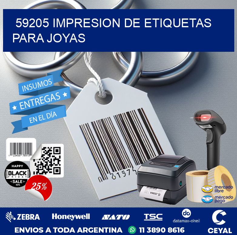 59205 IMPRESION DE ETIQUETAS PARA JOYAS