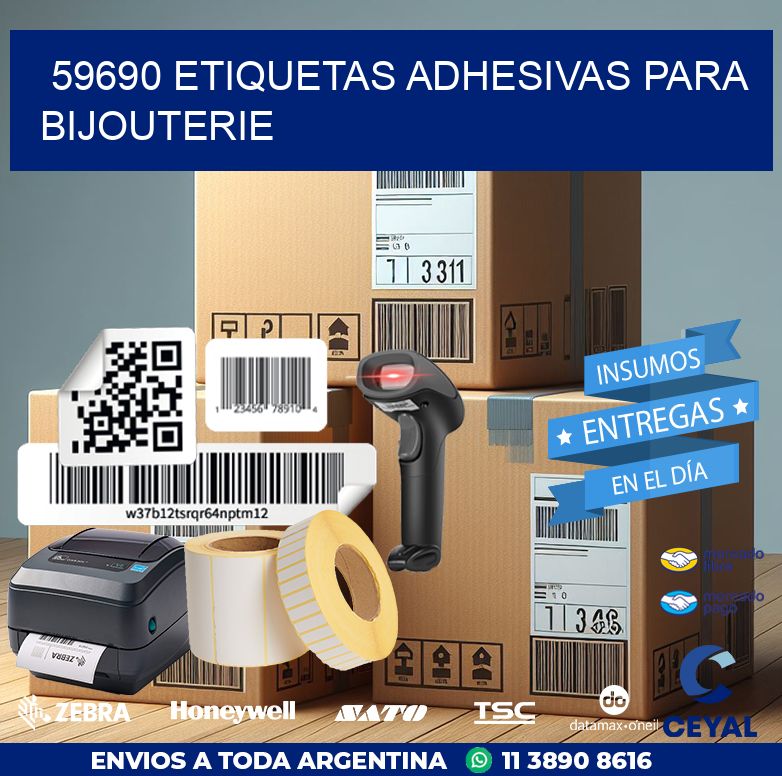 59690 ETIQUETAS ADHESIVAS PARA BIJOUTERIE