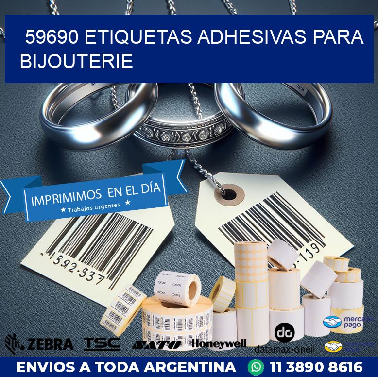 59690 ETIQUETAS ADHESIVAS PARA BIJOUTERIE