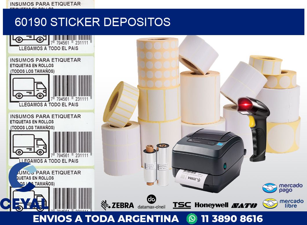 60190 STICKER DEPOSITOS