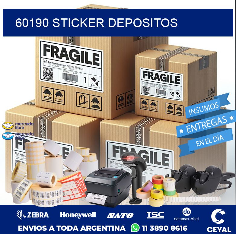 60190 STICKER DEPOSITOS