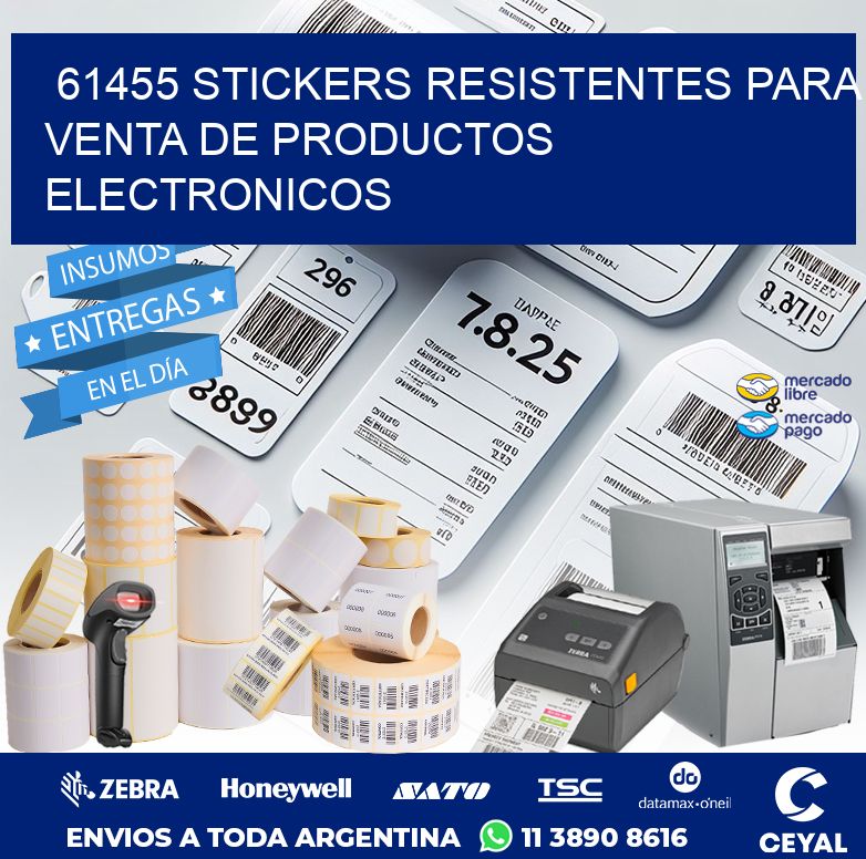 61455 STICKERS RESISTENTES PARA VENTA DE PRODUCTOS ELECTRONICOS