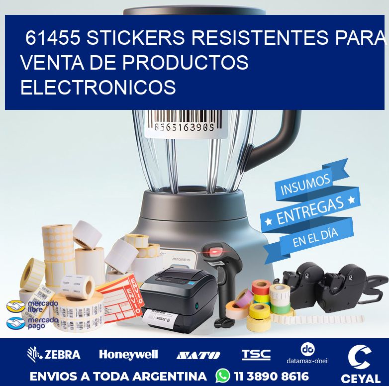 61455 STICKERS RESISTENTES PARA VENTA DE PRODUCTOS ELECTRONICOS