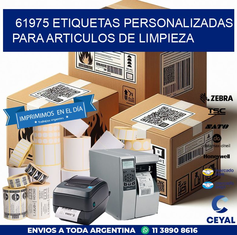 61975 ETIQUETAS PERSONALIZADAS PARA ARTICULOS DE LIMPIEZA