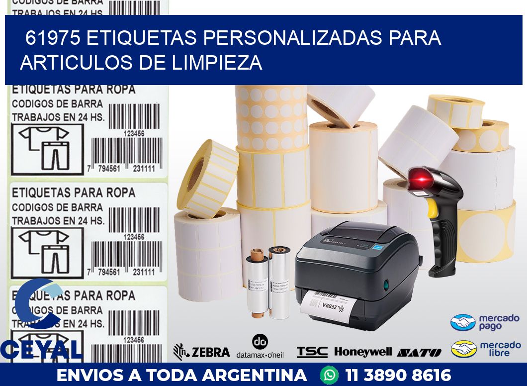 61975 ETIQUETAS PERSONALIZADAS PARA ARTICULOS DE LIMPIEZA
