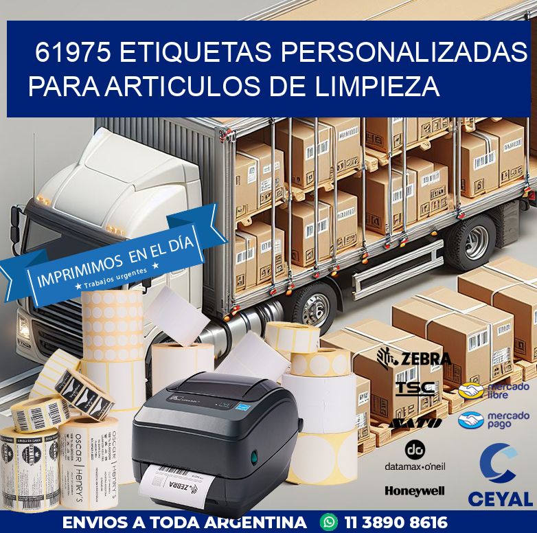 61975 ETIQUETAS PERSONALIZADAS PARA ARTICULOS DE LIMPIEZA