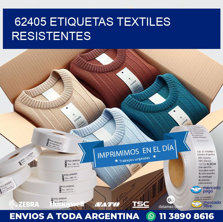 62405 ETIQUETAS TEXTILES RESISTENTES
