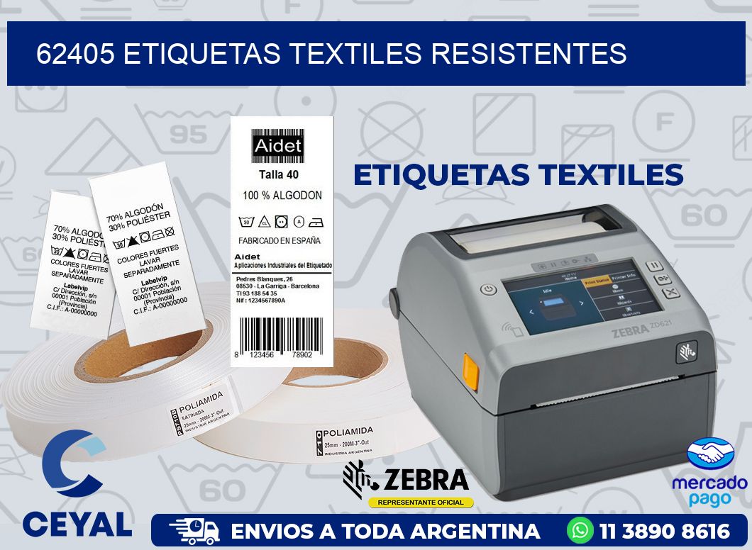62405 ETIQUETAS TEXTILES RESISTENTES