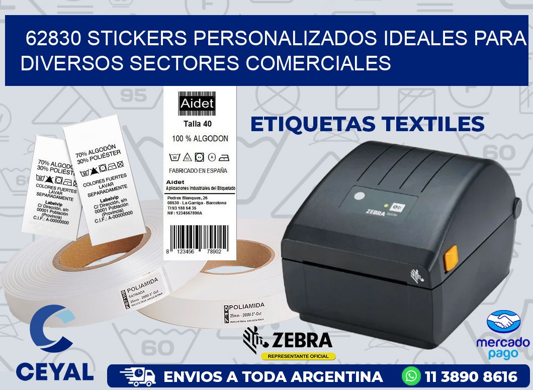 62830 STICKERS PERSONALIZADOS IDEALES PARA DIVERSOS SECTORES COMERCIALES