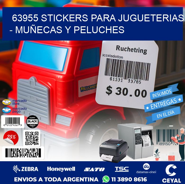 63955 STICKERS PARA JUGUETERIAS – MUÑECAS Y PELUCHES