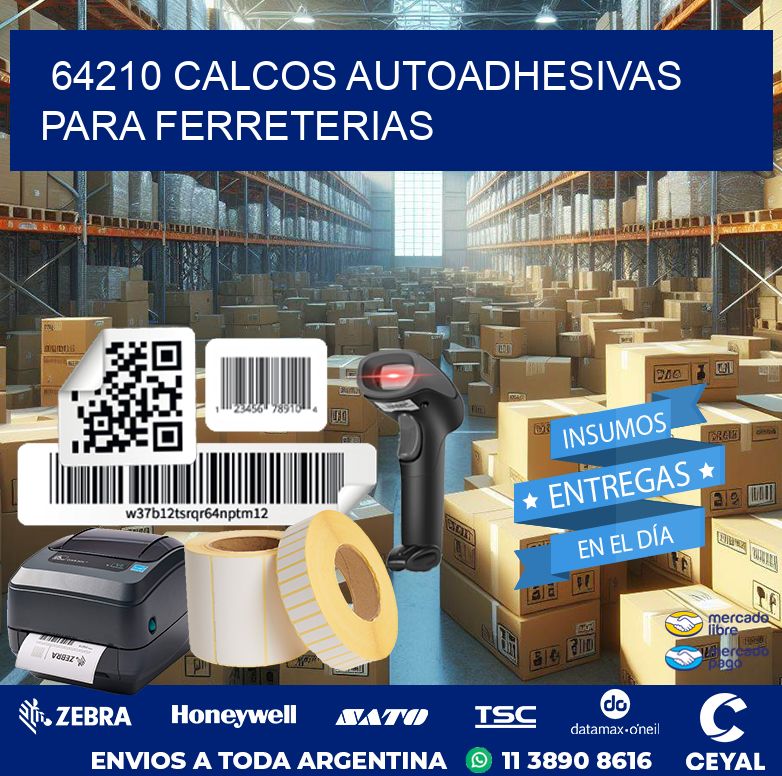 64210 CALCOS AUTOADHESIVAS PARA FERRETERIAS