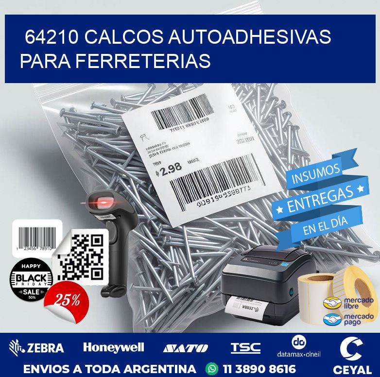 64210 CALCOS AUTOADHESIVAS PARA FERRETERIAS