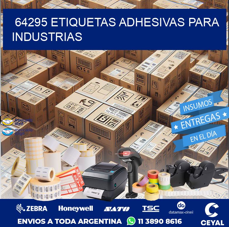 64295 ETIQUETAS ADHESIVAS PARA INDUSTRIAS